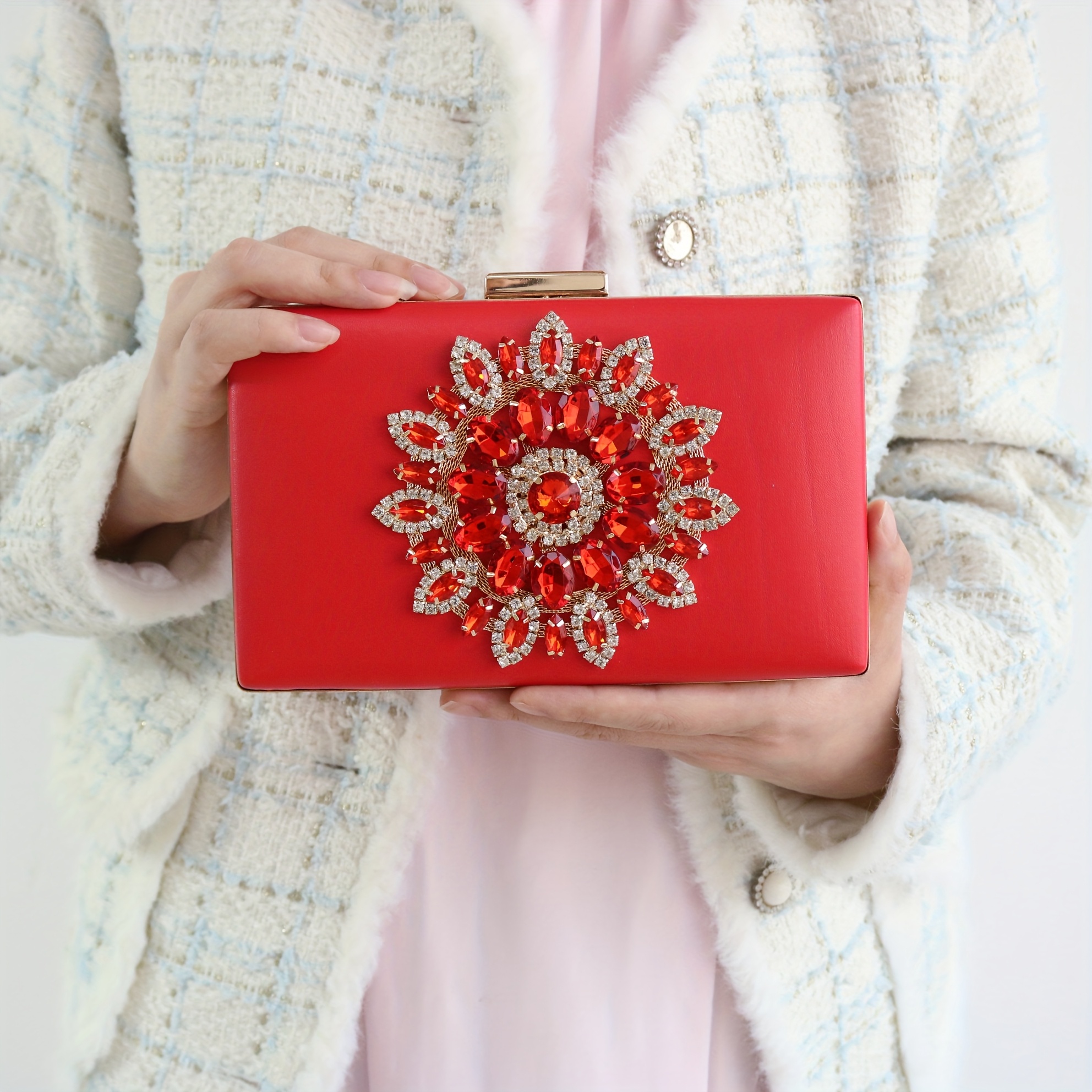 womens evening clutch bag embellishments Temu Malaysia