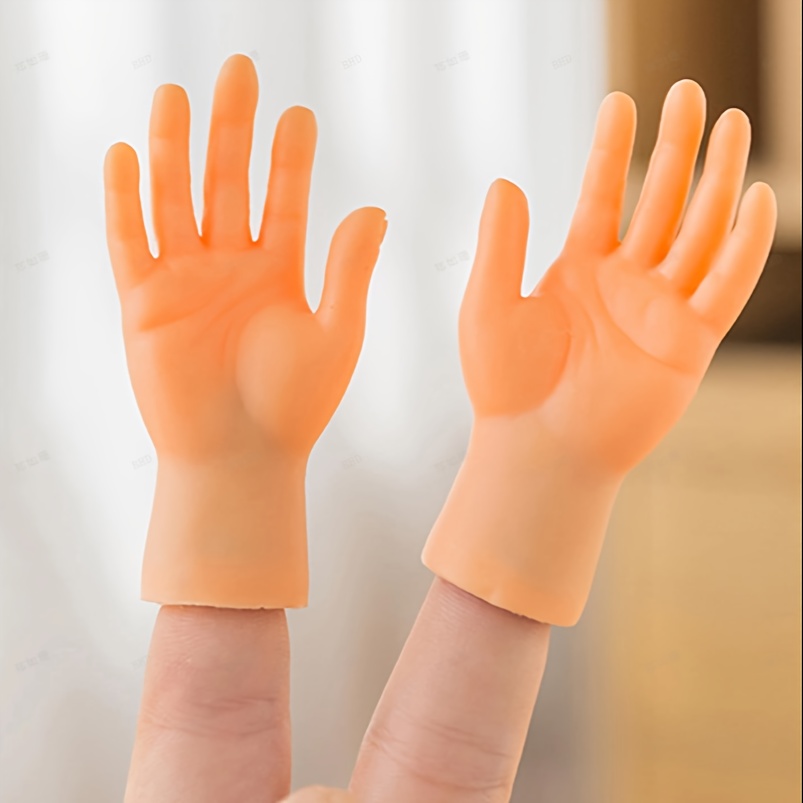 Petites mains pour les doigts Mini mains - 10 pièces Petites mains en  caoutchouc Marionnettes Petites mains pour vos doigts High Five Left Tiny