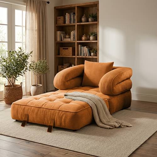 modern and casual a single folding sofa bed with a backrest and pillow suitable for space saving single beds in living rooms bedrooms and apartments in gray and orange bean bag chair living room furniture living room sofa cushions