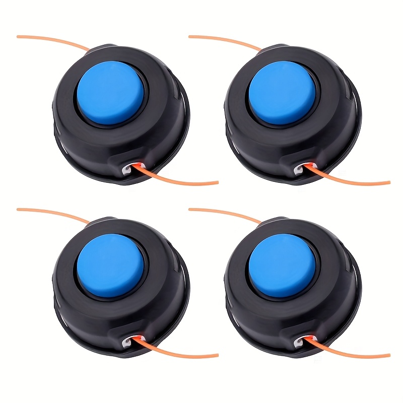 Image of 4pcs T25 Universal Replacement Cutting Heads, Lawn Mower Grass Head, Suitable For Garden Lawn Mowers, M10x1.25 Thread, Compatible With Gasoline Cutter And Trimmer Edge Tool Accessories