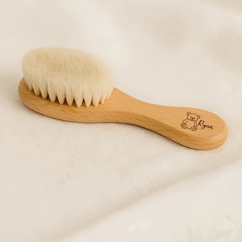 Bear-Shaped Bath Brush with Custom Name Engraving