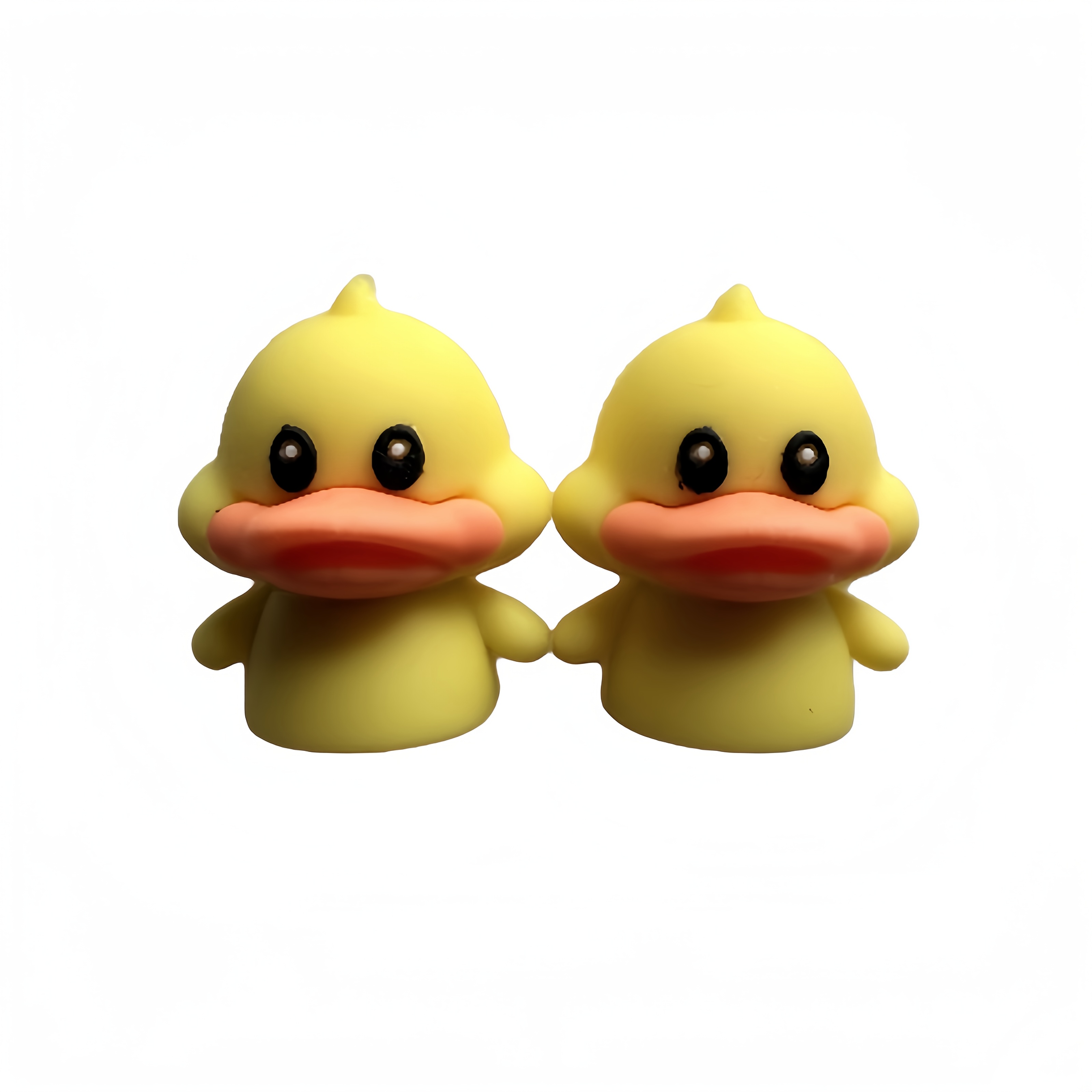 TEMU 2pcs Cute Duck & Elephant Shaped Bike Valve Caps - Soft Cushion & Airtight Seal, Aluminum Alloy Material - Durable & Sturdy, Adorable & Cool