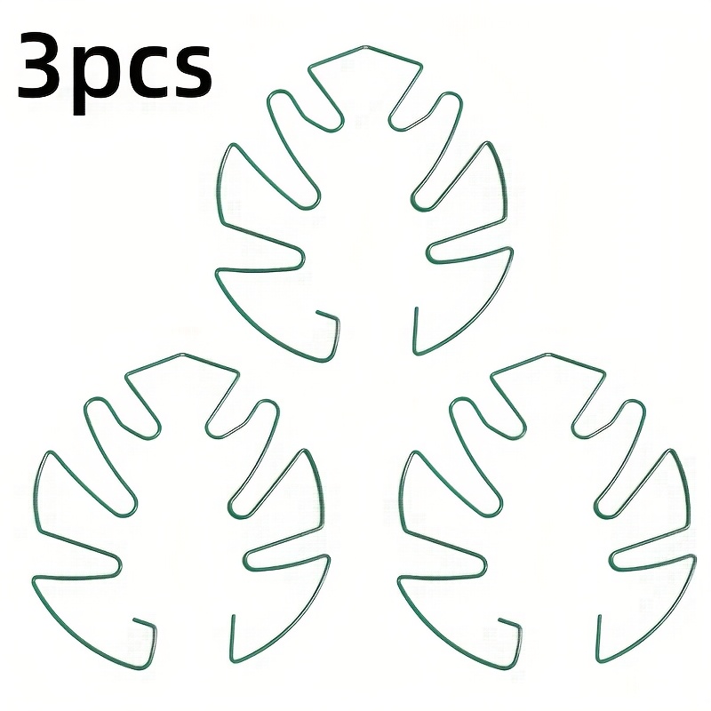 TEMU Set di 3 supporti per piante di Monstera - in metallo flessibile con pali in bamb羅 naturale progettati per un ottimale , struttura per piante