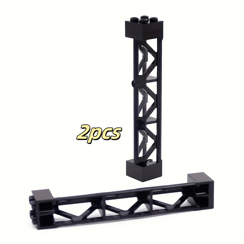 Tech Building Blocks Set with 2x10 Column Train Track Support