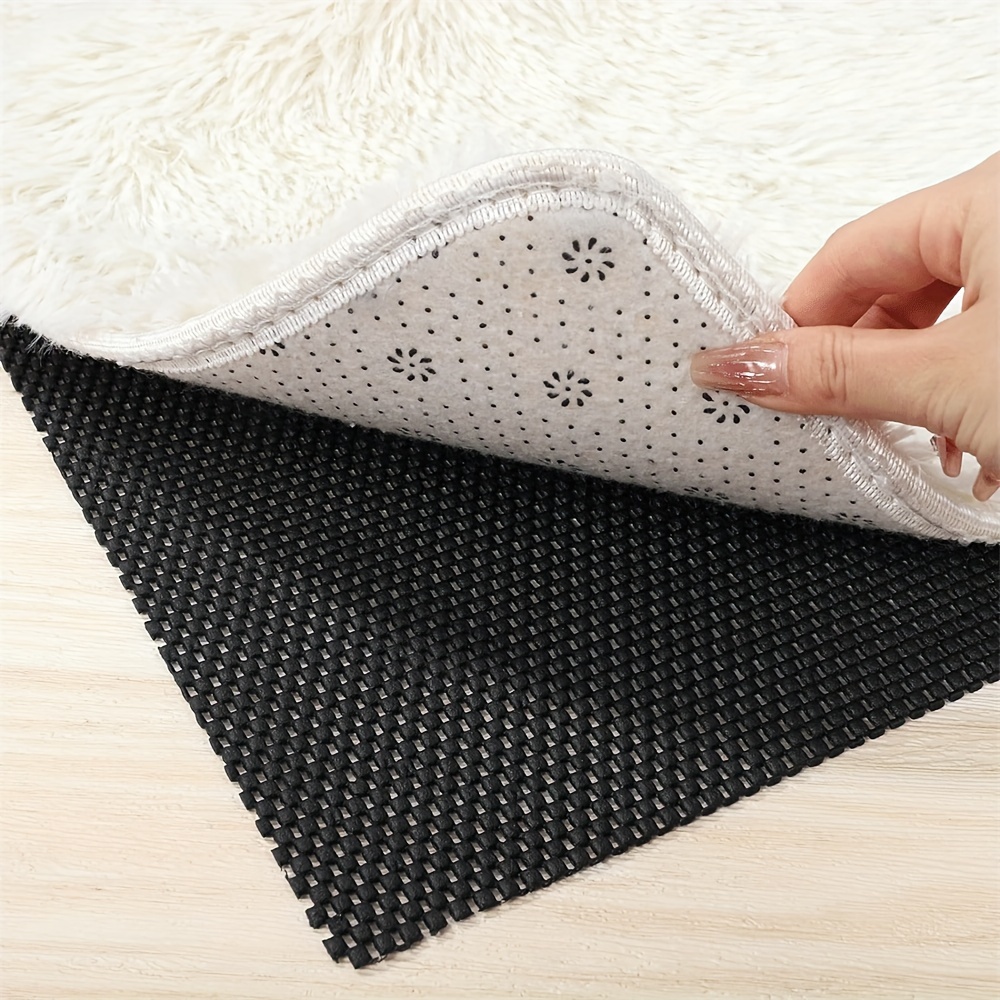 

1pc Non-slip Washable Rug Pad - Pvc Gripper For Home Office, Bedroom, Hallway - Machine Made Rectangle Mat For Indoor Use