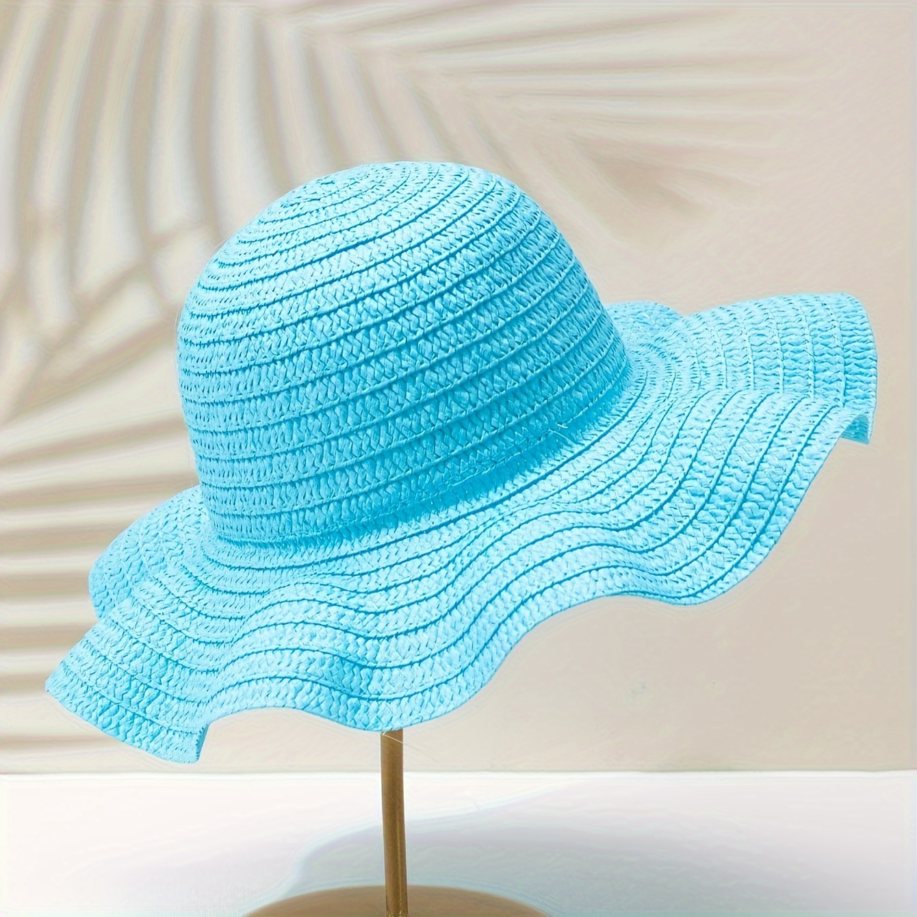 Stylish Wide Brim Straw Hat Perfect Sun Protection Women - Temu