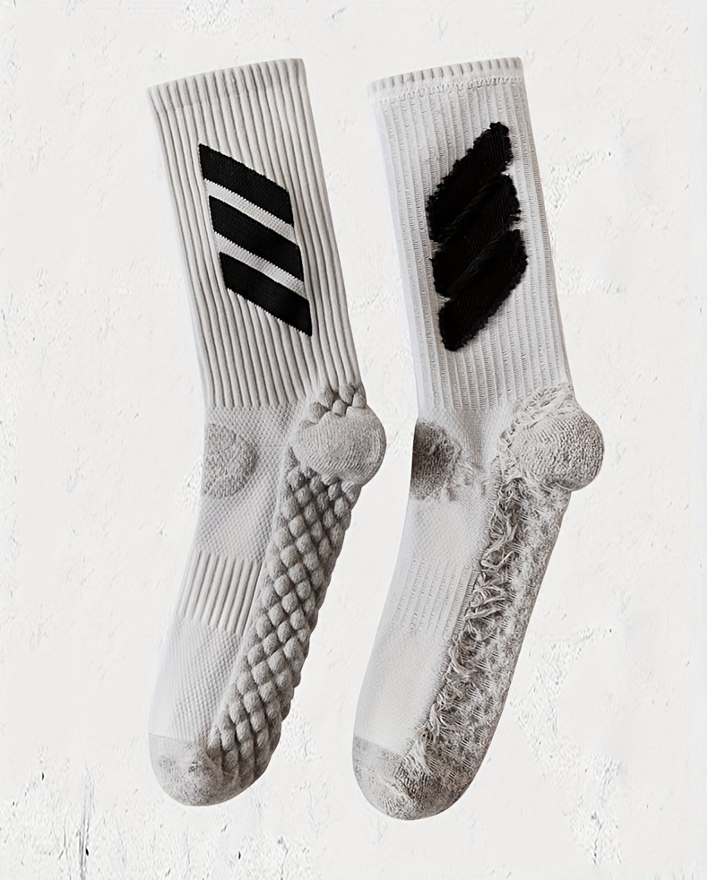 4 Pairs of Men'S Autumn And Winter Professional American-Style Elite Basketball Socks with Towel Bottoms & Sports Socks