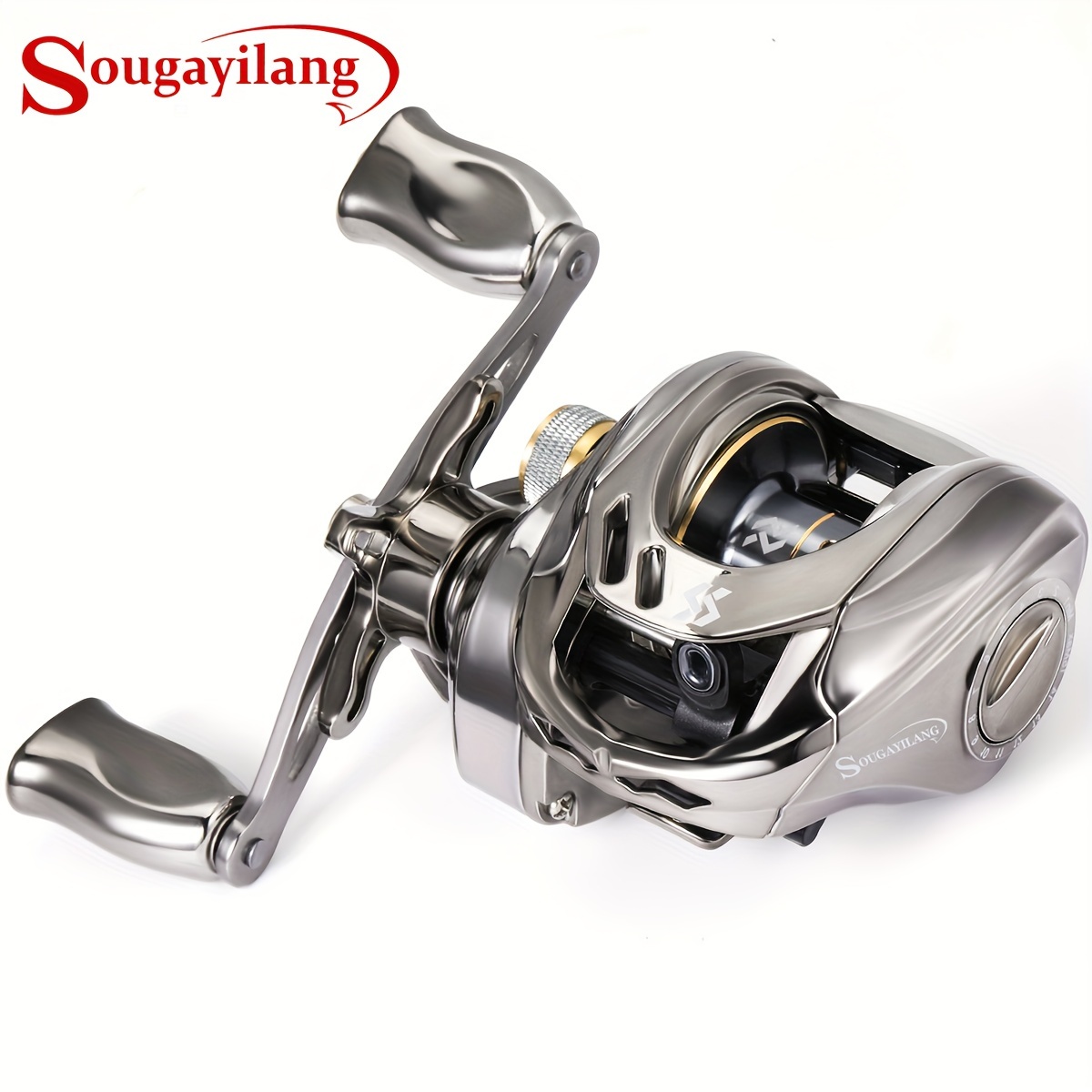 * Smooth Baitcasting Reel, 7.2:1 Gear Ratio, Metal Aluminum Alloy Spool and  Handle with Smooth * Fishing Reel for Freshwater and Saltwater