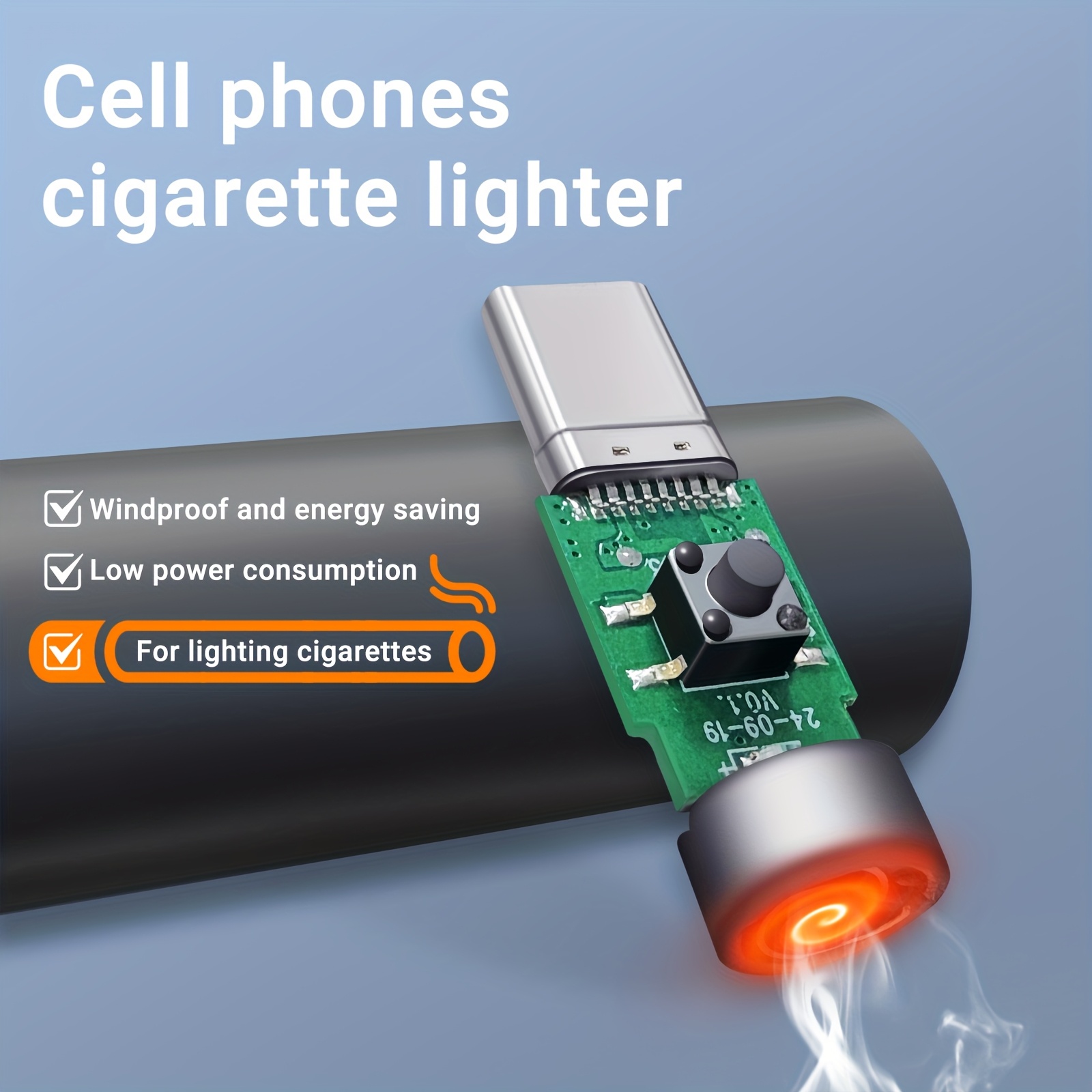 type c cigarette lighter phone charger port