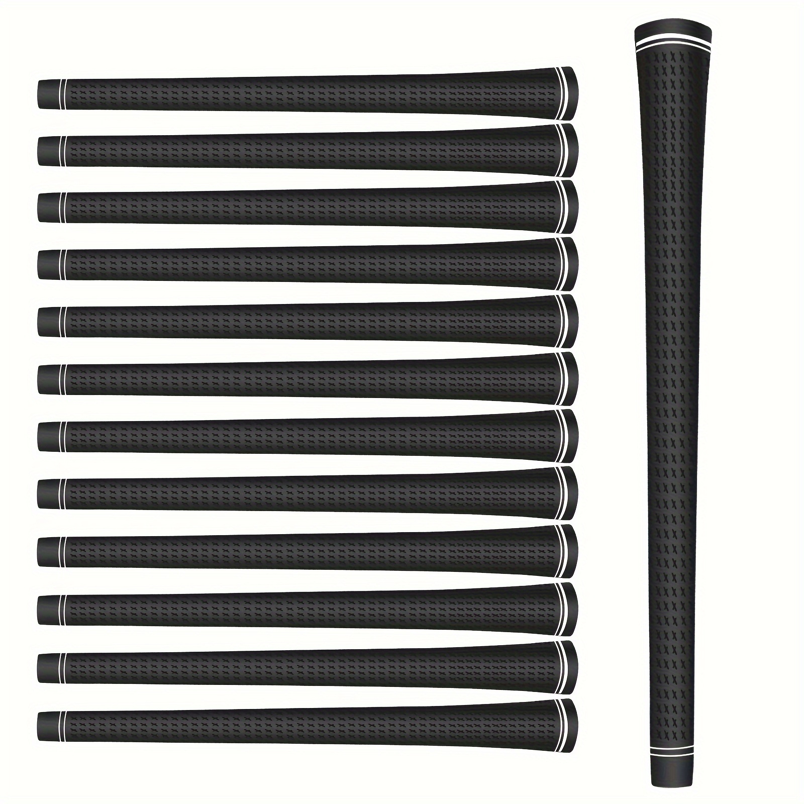 

13pcs Rubber Golf Grips, High Traction And Feedback Rubber Golf Club Grips