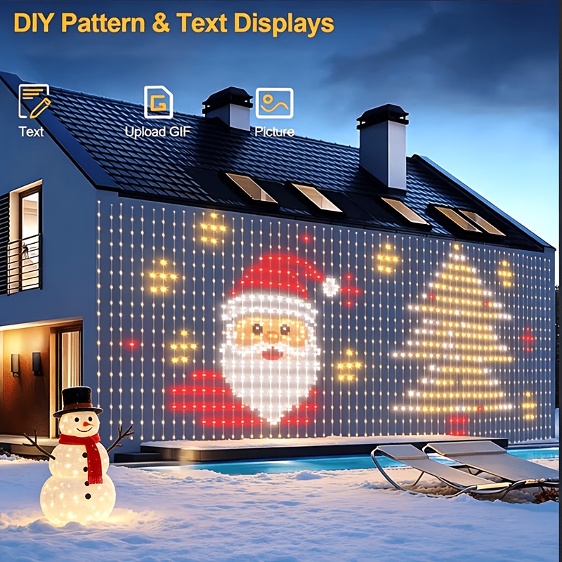 Christmas Window Curtain Lights RGB App