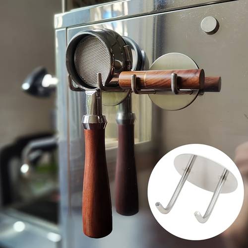 1pc stainless steel self coffee filter wall mount holder no drill kitchen hook for home durable space saving coffee filter storage office organization sleek quality construction
