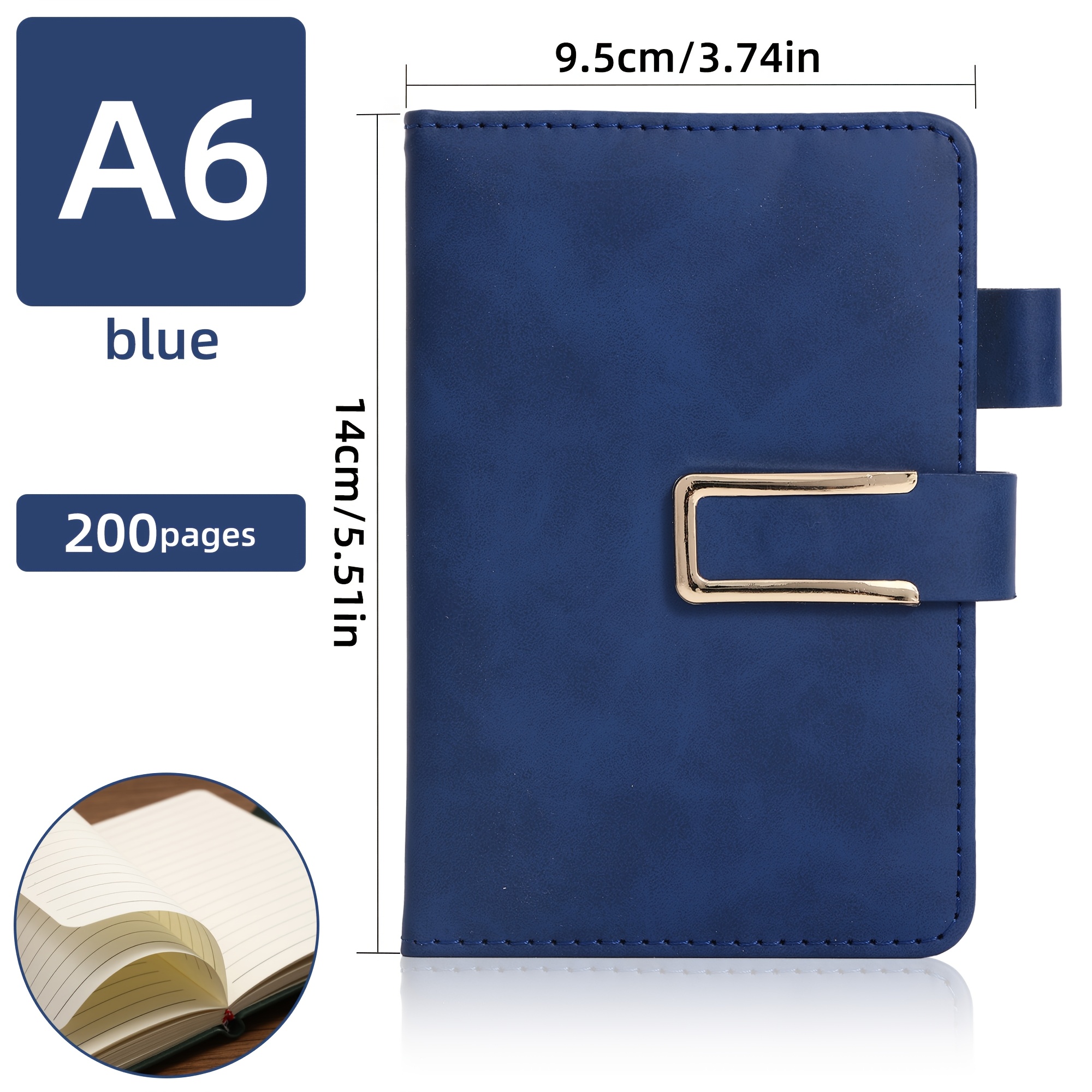 TEMU X 9.5cm Pocket-sized Mini Notebook With A Matte Soft Cover, Featuring Academic Grid Paper. A Portable Writing Journal Ideal For Travelers,