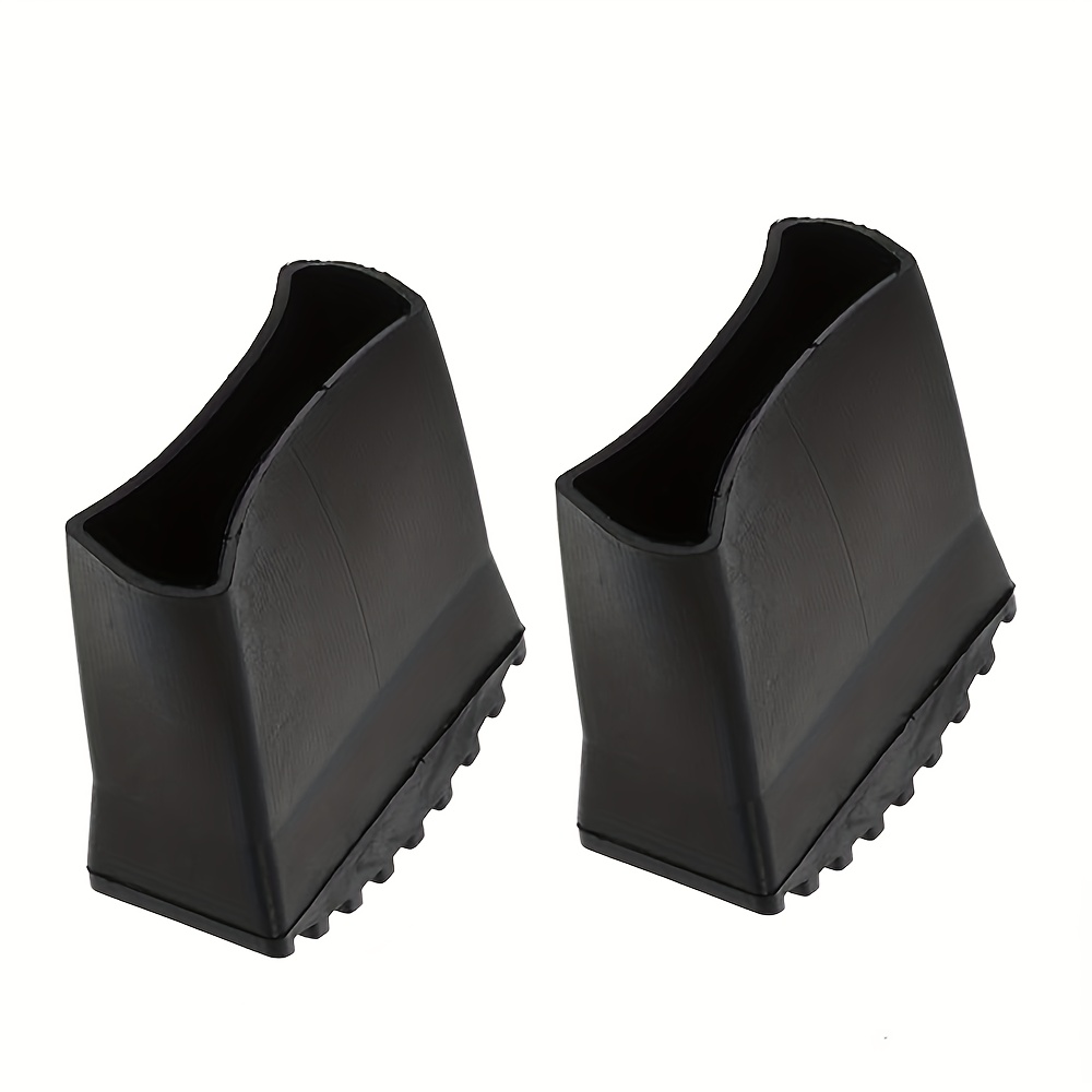 Image of 2pcs Inside Dimension 2.48 X 0.91in Folding Ladder Feet Home Furniture Leg Protectors Folding Ladder Rubber Feet 6-foot Ladder Attic Foot Cover Ladder Feet Additions Non-slip Ladder Pads