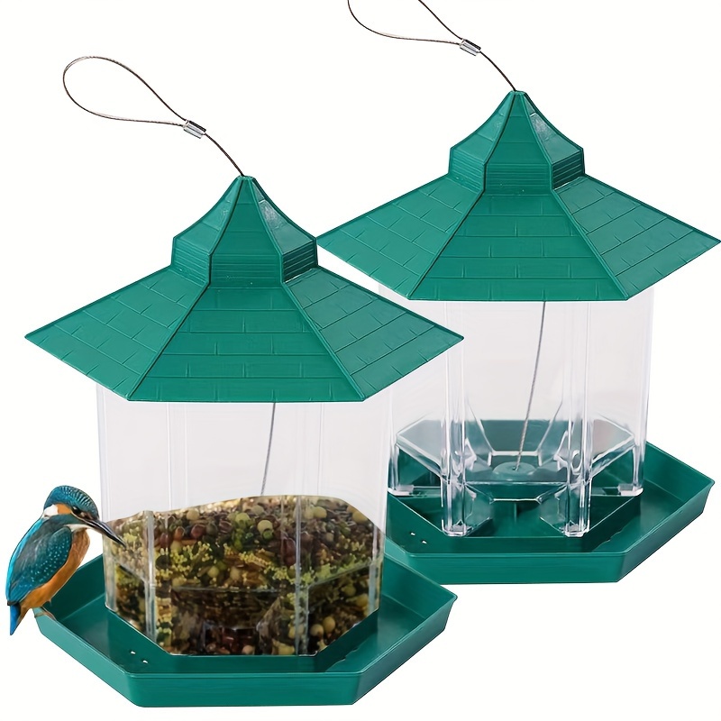 

Oududianzi 2 Hanging Feeders, Interesting Installation Of Feeders To , Goldfinches, , And