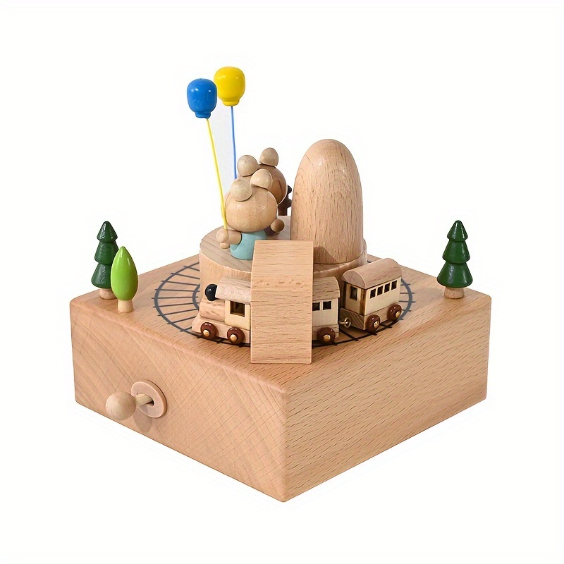 

Wooden Box Rotating And Figurine - - Figurine And , Non-electric Decorative , For