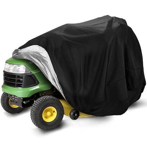 heavy duty fabric cover for riding lawn mowers and tractors adjustable straps durable weather protection fits multiple models outdoor equipment cover lawn mower cover tractor protection stylish design safety cover