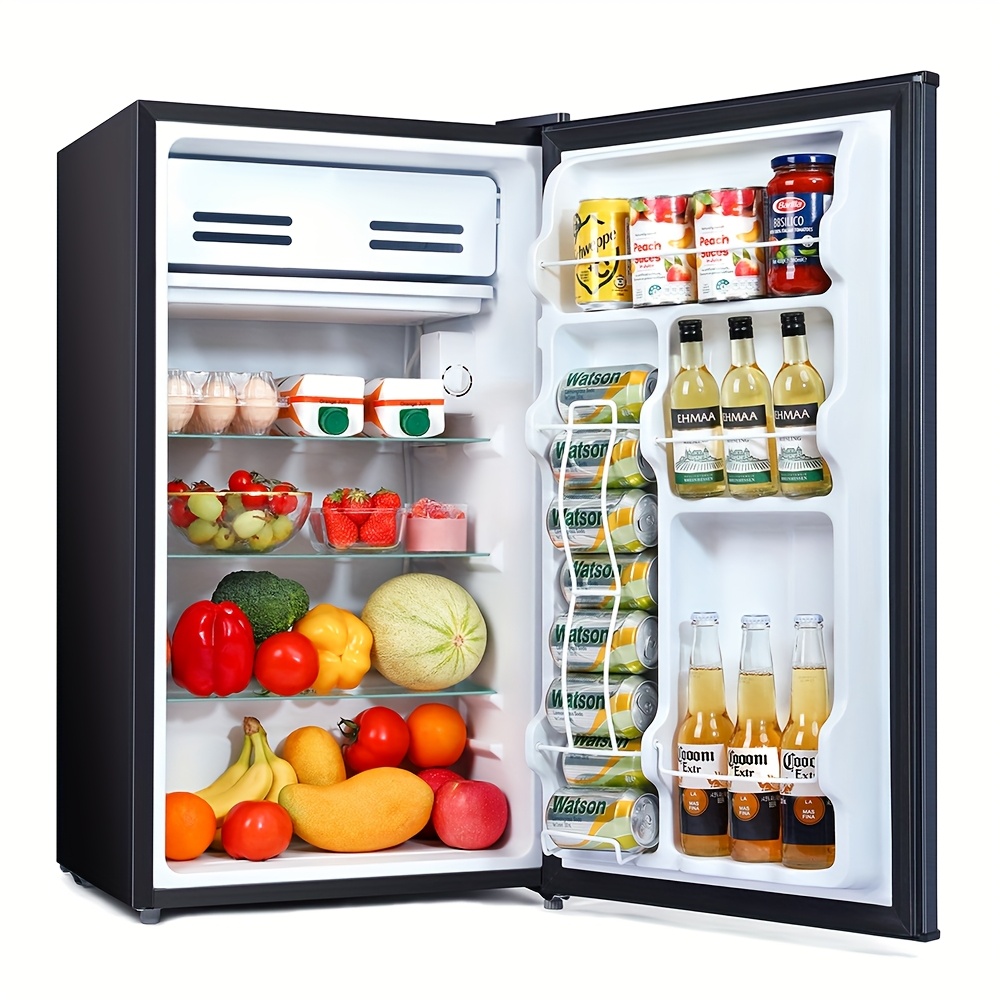 TAOTRONICS Black Car Fridge - 2-Door Compact Refrigerator with Semiconductor Cooling, No Electricity Needed, 5.55-26.42gal Capacity for Home, Office, Camping & Vehicle Use, Fridge for Kitchen, Office Cooler, Modern Refrigerator, Durable Construction