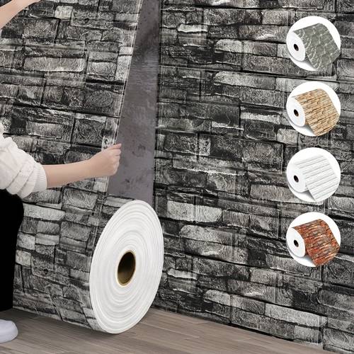 3d schuimmuurtegels behang, zelfklevende baksteenpatroon muurpanelen, textuurontwerp, woondecoratie muurstickers, plak en , makkelijk schoon te maken en te installeren, geschikt voor woonkamer, keuken, slaapkamer, studentenkamer, kantoorrenovatie