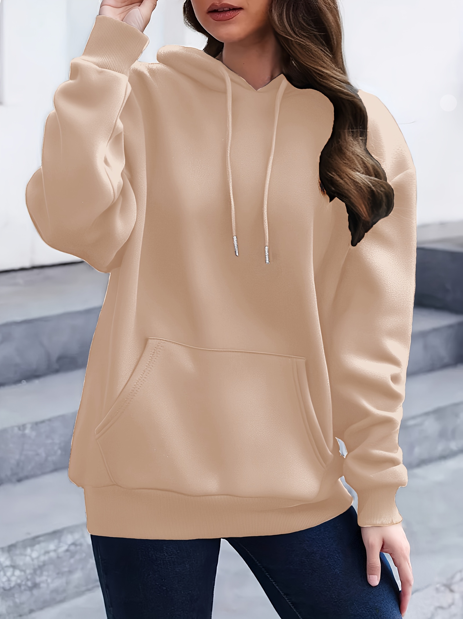 Ropa Outfit Sudadera Beige Mujer Conjunto Buzo Outfit Buzo Beige