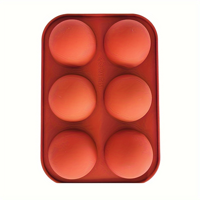 TEMU Moule rond petit à 6 cavités pour savon fait main, antiadhésif, idéal pour savon fait main, glaçons de glace, etc.