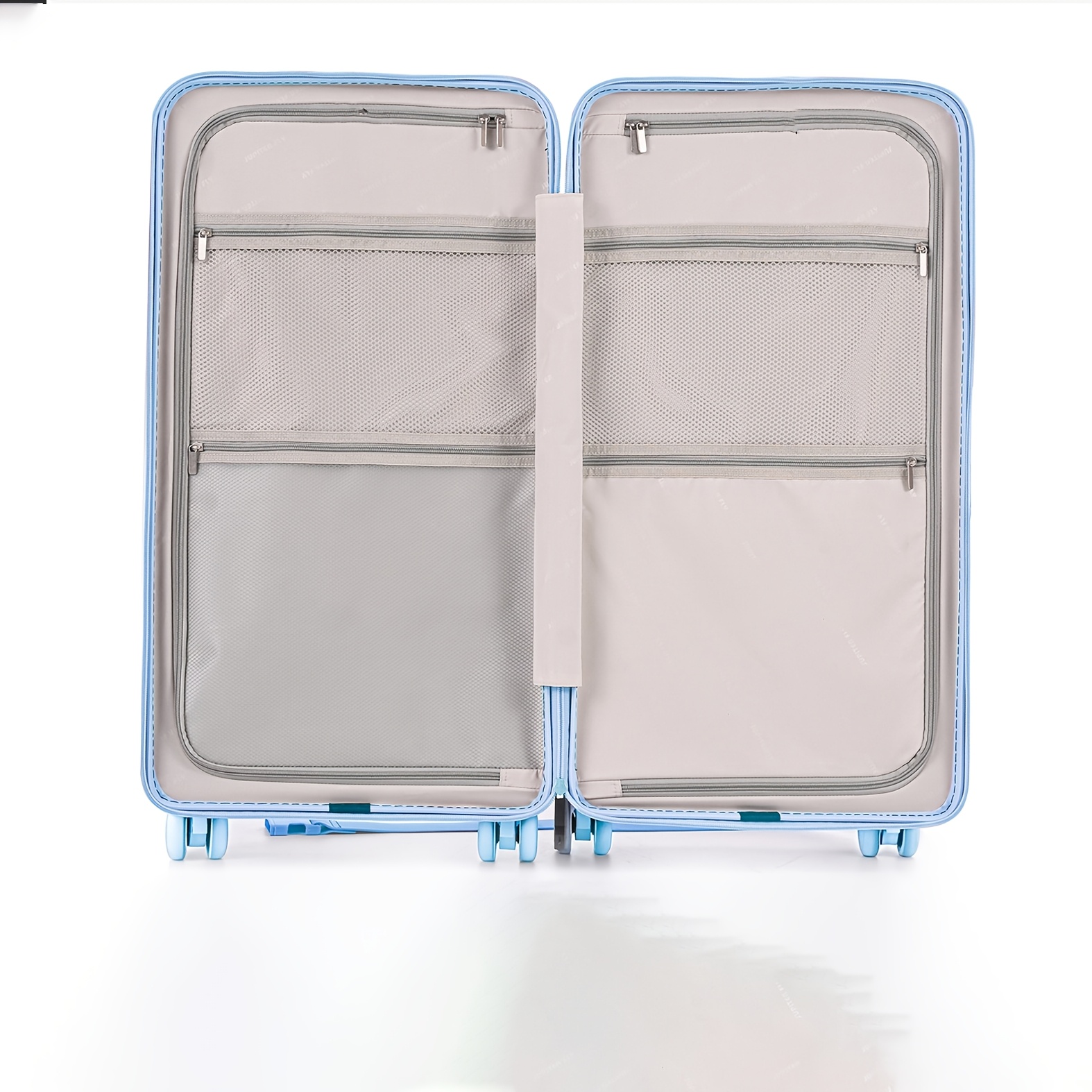Matte Vertical Ribbed PC Trolley Suitcase with TSA Lock