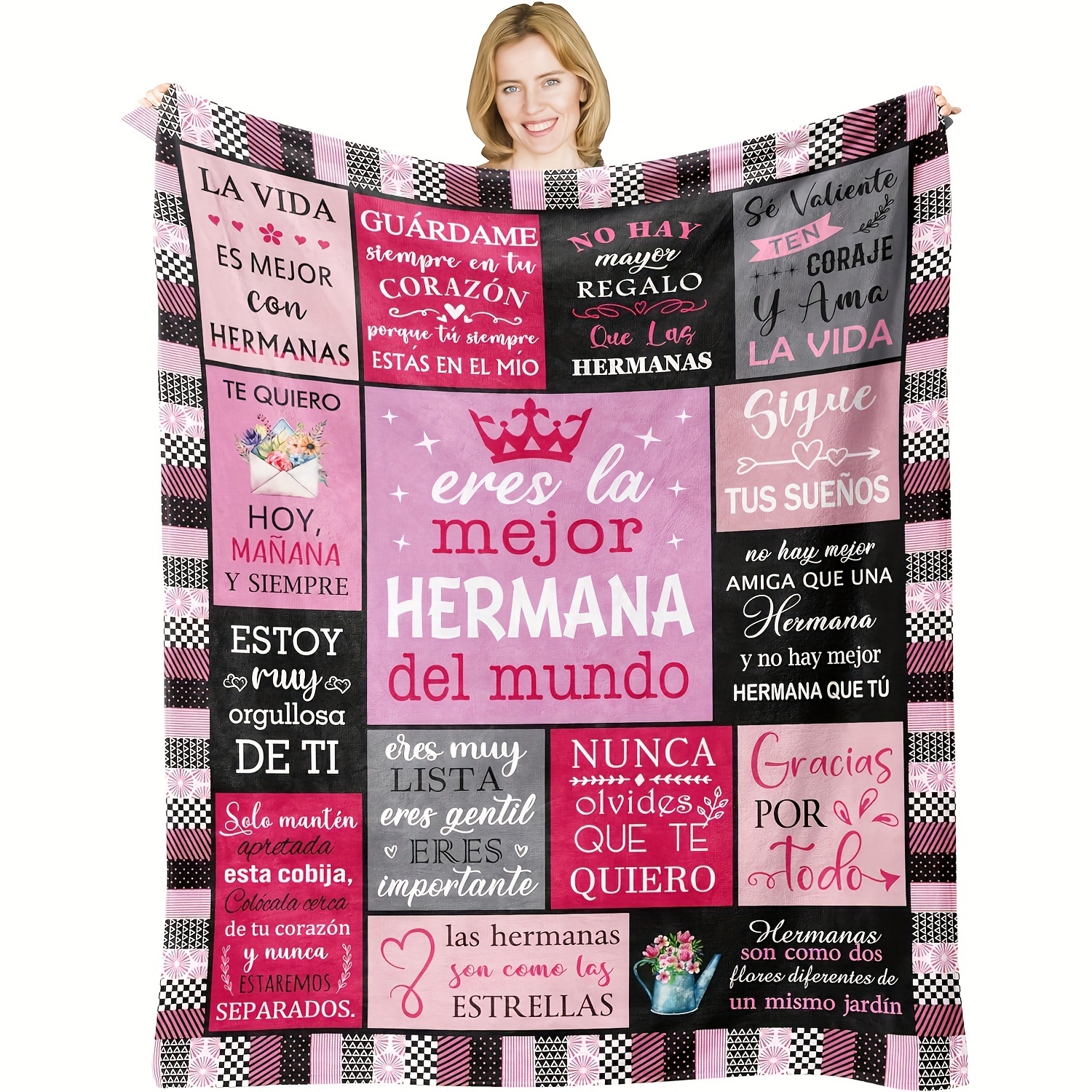 

Regalos Para Hermanas Manta, For Sister, Mejores Regalo Para Mi Hermana, Regalo De Navidad/cumpleaños Para Hermana, Sister Birthday Gift Ideas, Sister Gifts Blanket 60x50in