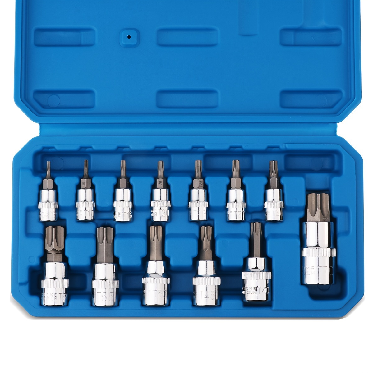 

13pcs Complete Torx And Hex Socket Set With Screwdriver And Bit Attachments - Includes T8-t70 Sizes For Versatile Use