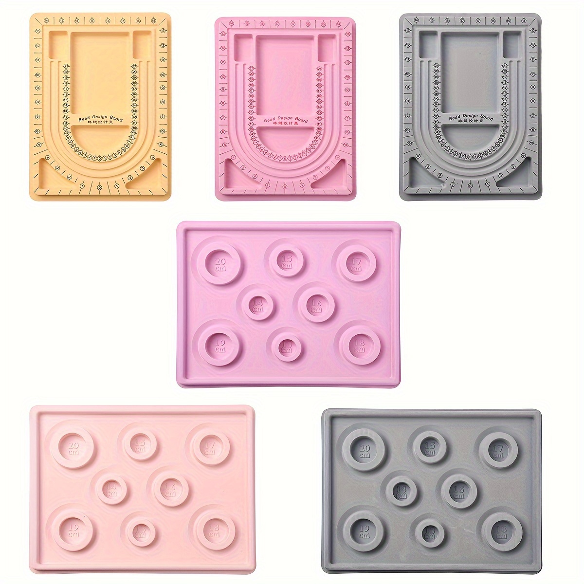 

1pc Plastic Material Jewelry Design Plate Suitable For Bracelet Necklace Diy Casting Craft Making