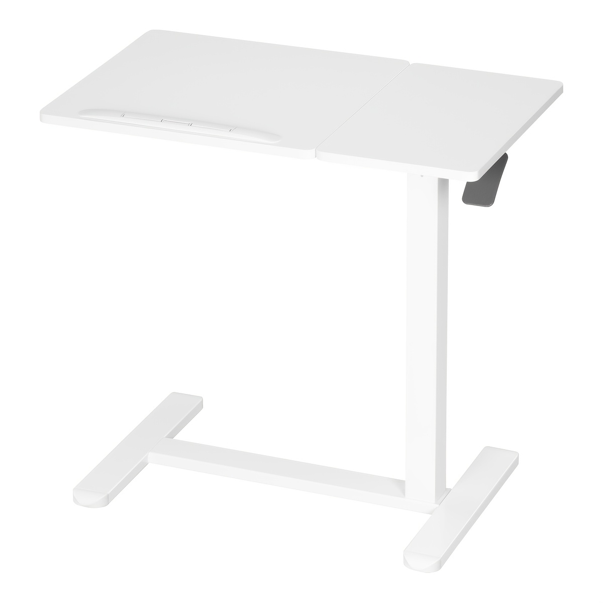 Adjustable-height Office Desk, Air-pressure Height-adjustable Desk, Sofa Desk, 60° Foldable Desktop, Partitioned Desktop, With Anti-slip Pad, Movable, Space, Hidden Wheels, Suitable For Home Office
