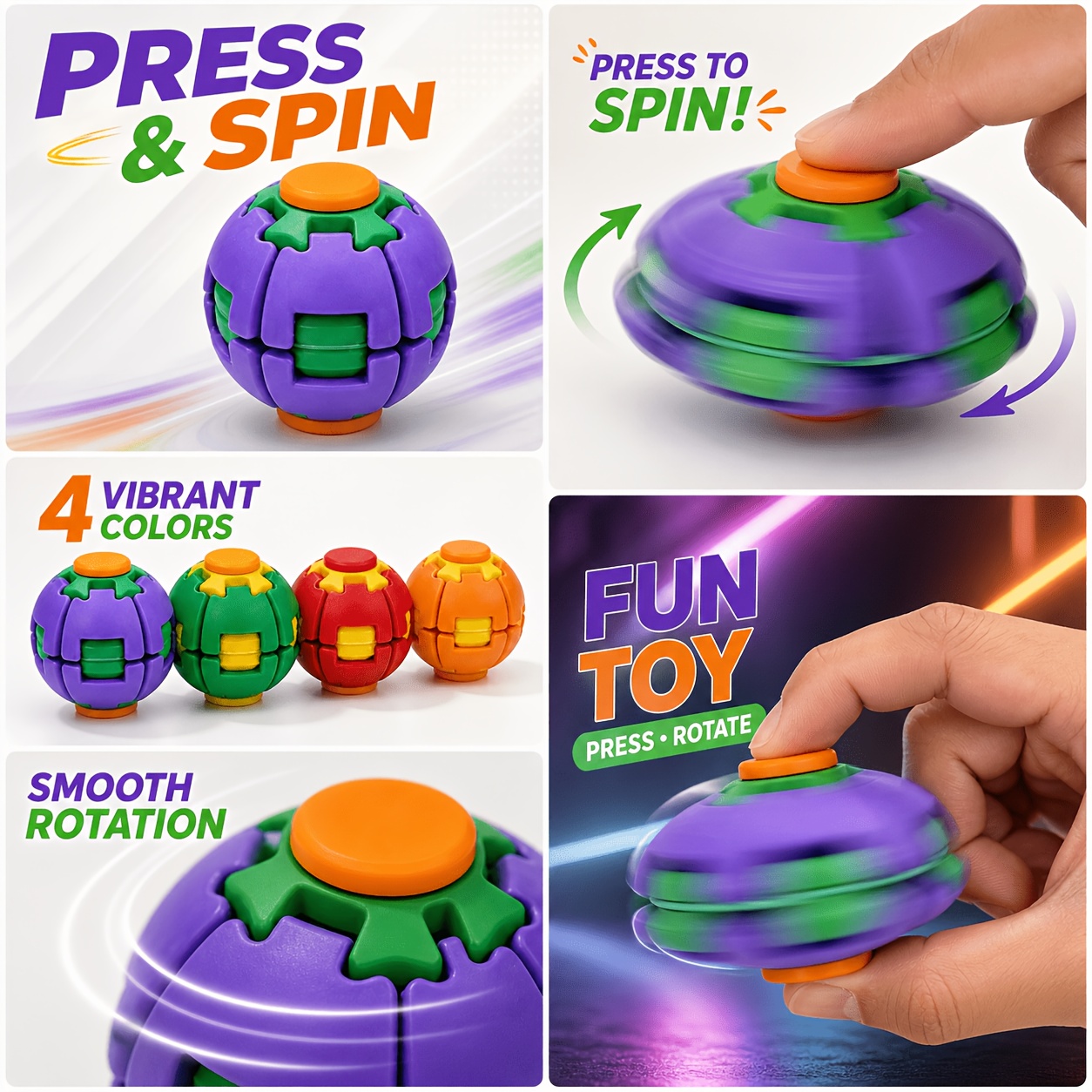 2pcs Fidget Spinners for Kids