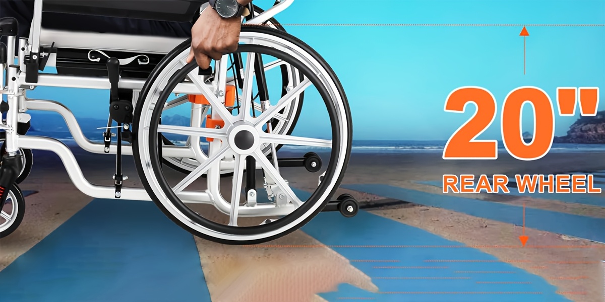 4 in 1 reclining wheelchairs waterproof shower bathroom wheelchair transport wheelchairs with elevating leg rests and potty 18 5 wide seat heavy duty recliner wheel chair for seniors adults Product details 5