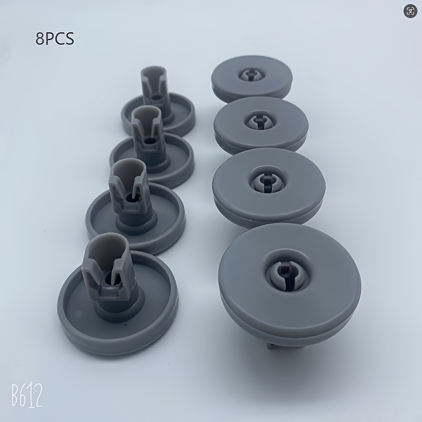 4 /8pcs Durable Dishwasher Replacement Wheels Flexible Lower Rack Rollers For Easy Operation And Performance Fit For Dishwashers