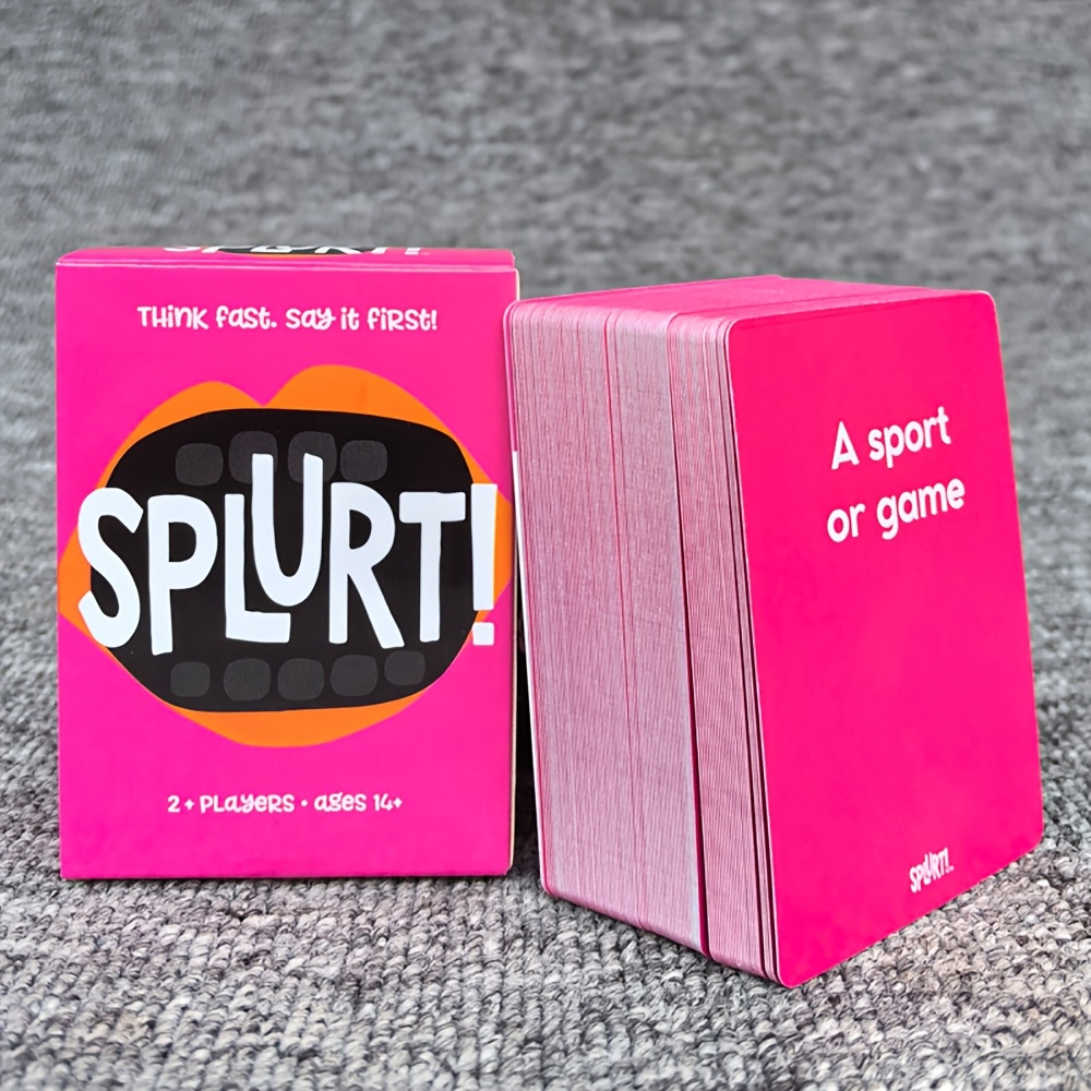 Mighty Games Splurt Party Card Game Think Fast Say It | INDIA