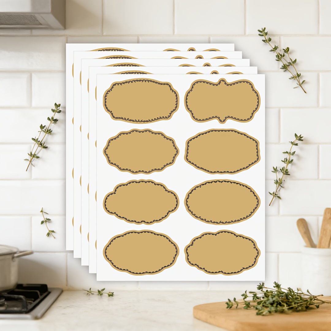 TEMU 120 Etichette da Cucina Scritte a - Adesivi Autoadesivi Sigillo Regalo per Organizzazione Dispensa, Bomboniere Feste, Confezioni e Decorazione