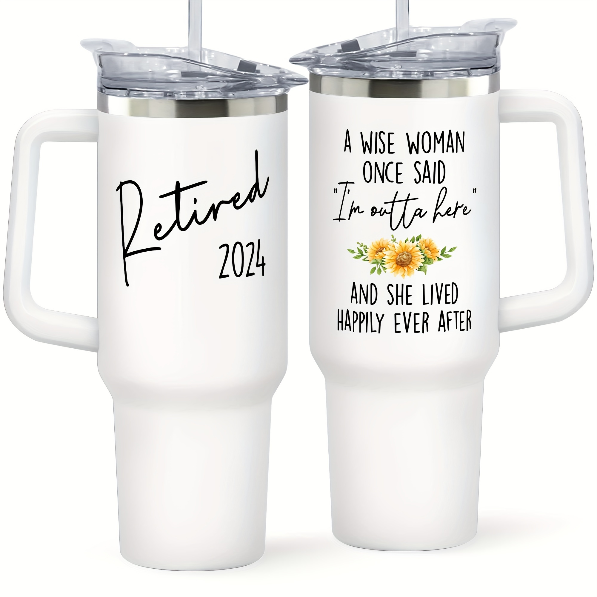 

Retirement Gifts For Women 2024 - Retired Gifts For Women, Boss - Coworker Leaving Gifts For Women, Farewell Gifts For Coworkers, Going Away Gift For Coworker - Womens Retirement Gifts - 40 Oz Tumbler