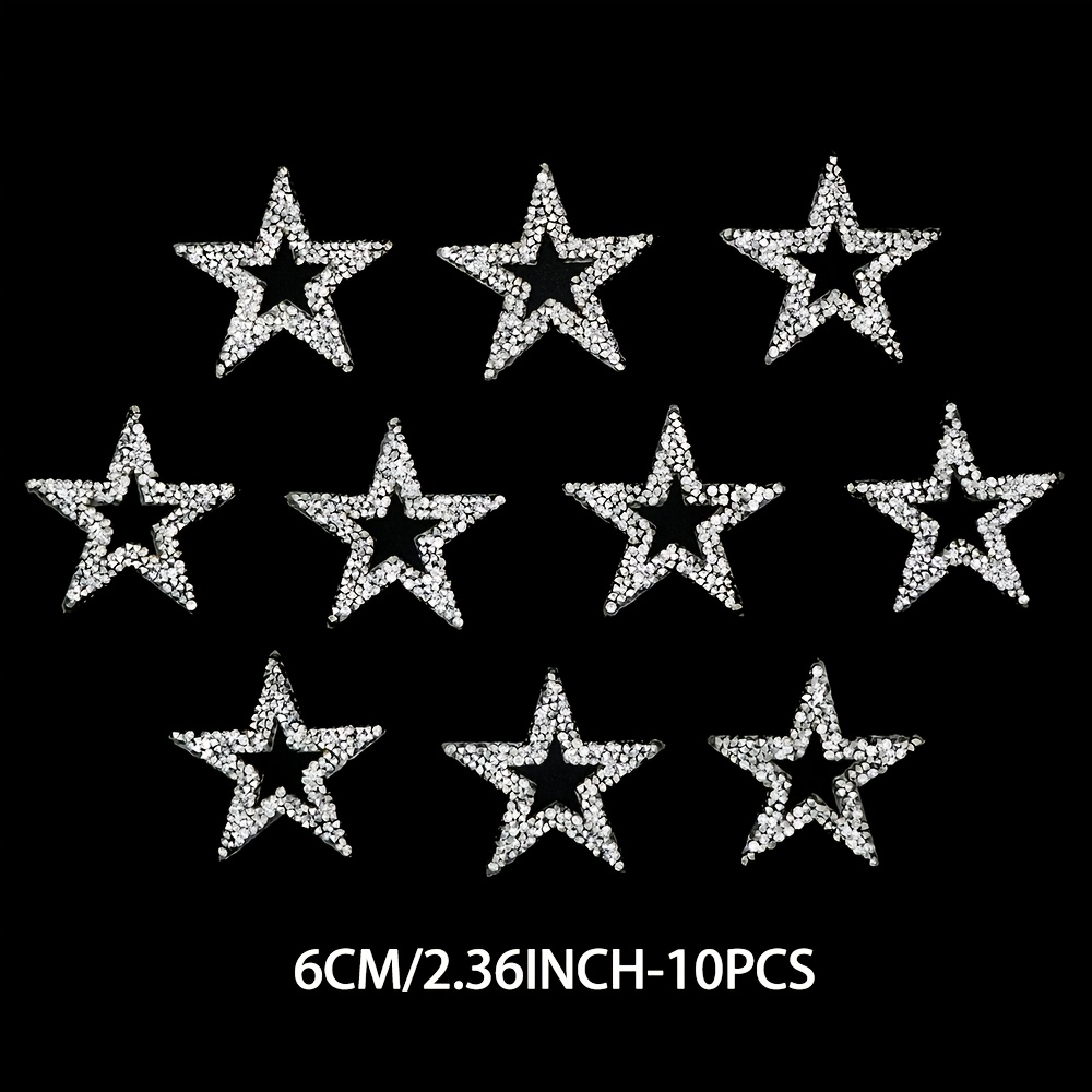 10pcs Sparkling Rhinestone Self-adhesive Paper For Car Bag Cup Decoration