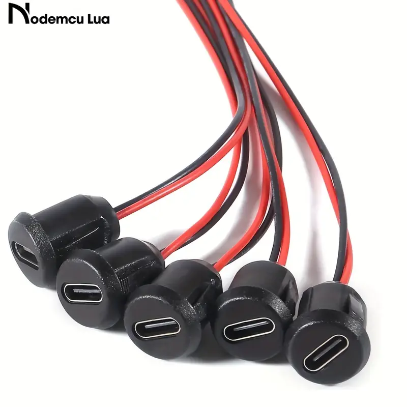 conector usb-c tipo c hembra de 2 pines para  , terminal industrial   10/15pcs, enchufe de carga tipo c, puerto de conexión usb-c, adaptador de cargador detalles 0