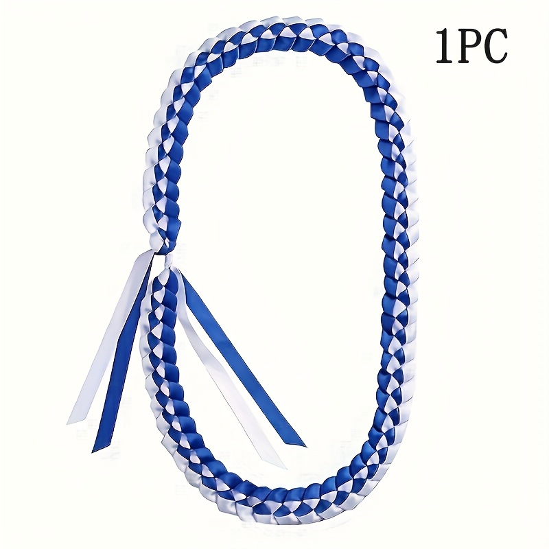 TEMU 1pc Of Handmade Blue And Necklace For Graduation Season, A Gift To Exchange .