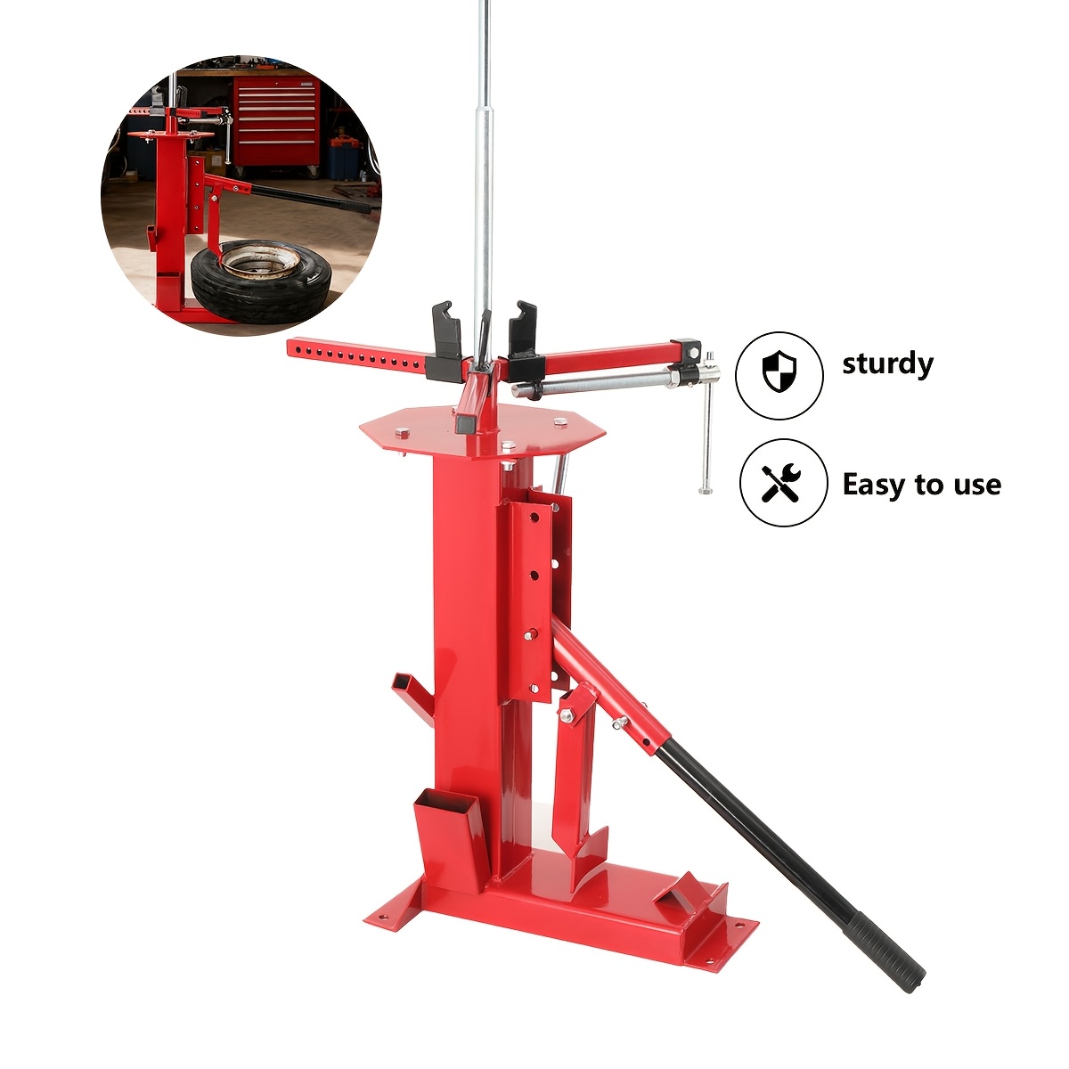 TEMU 4-17" Tire Mounting Device Manual Tire Mounting Device Tire Mounting Assistant Tire Mounting Tire Changer For Car Motorcycle Or