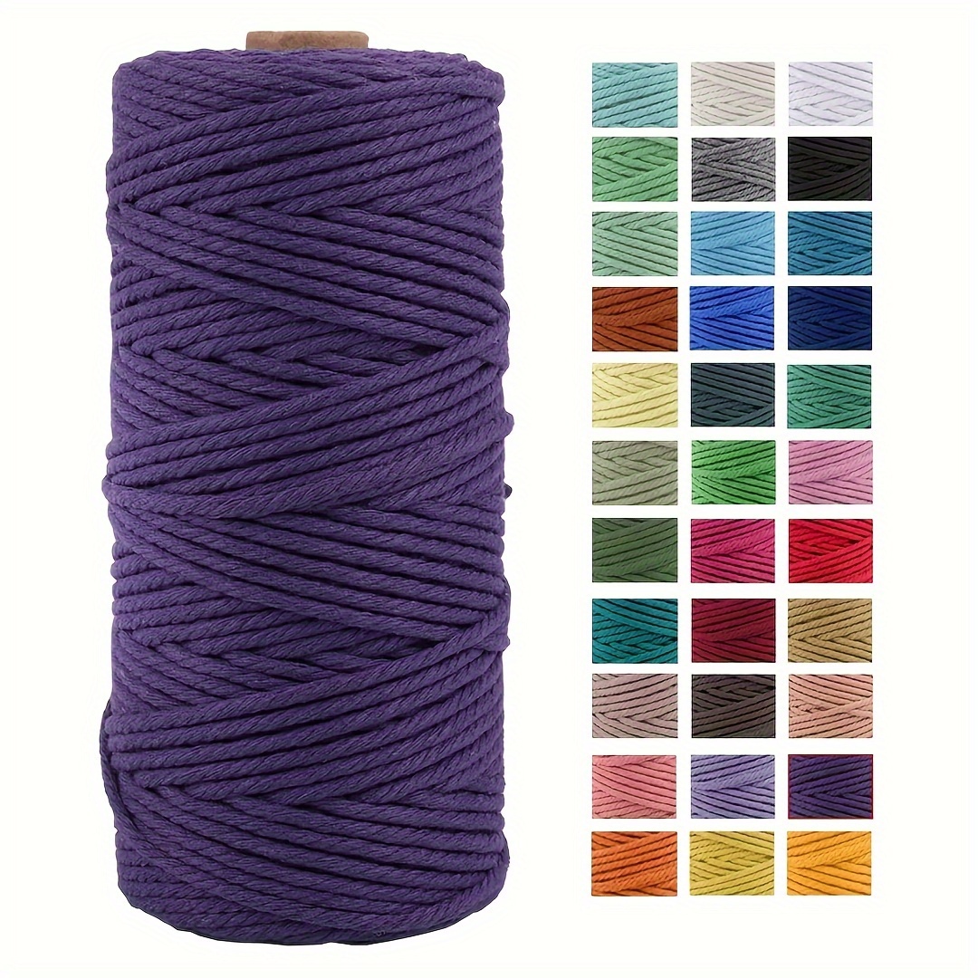 1pc Cotton Tapestry Decoration Rope Colorful Twine Macrame - Temu