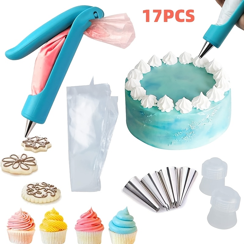 

17pcs Tool Set - Uncharged Plastic Pen Kit Nozzles, Adapters, Bag - Diy & Accessories