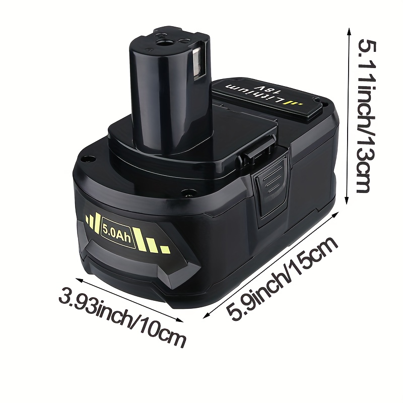 1pc 2pcs 18V 5000mAh P108 RBL1810 Battery Replacement for Ryobi 18V Lithium  for Ryobi One 18V P108 P109 P107 P105 P104 P122 - Main Image