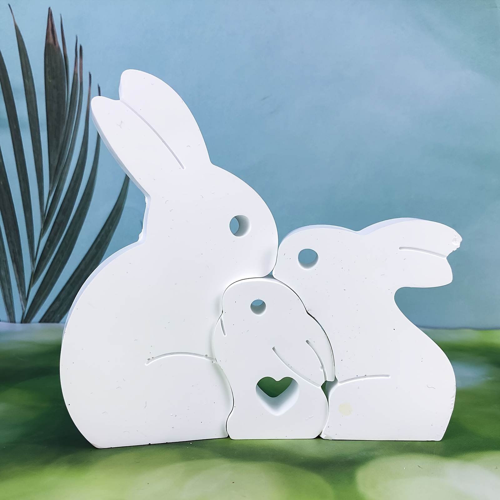 

Easter Bunny Family Silicone Mold For Diy Resin & Plaster Decorations, Candle Aromatherapy Crafts, Plaster, Decoration Mold