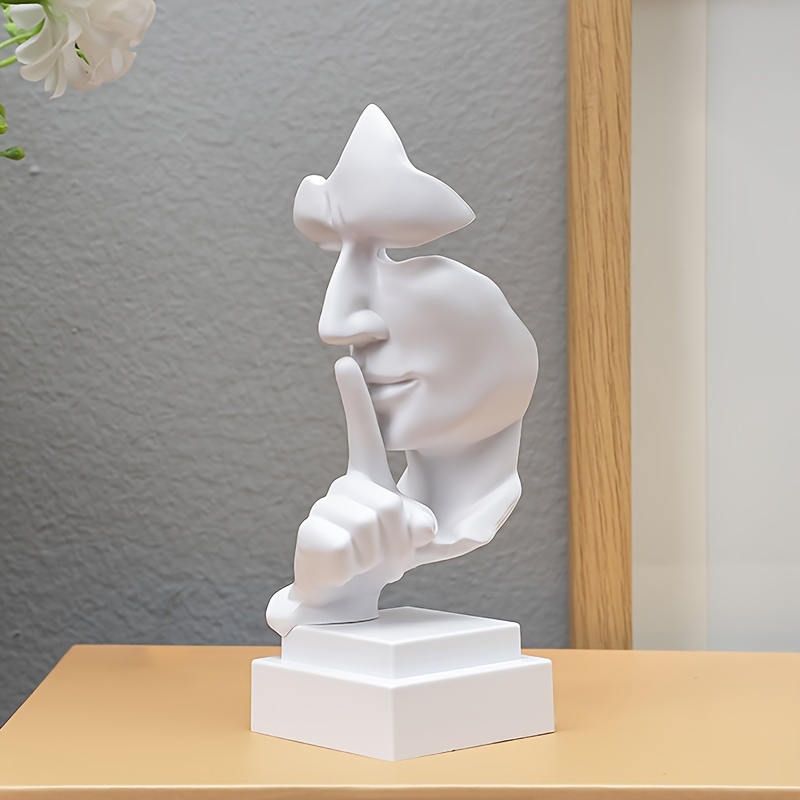 Image of Abstract Facial Decorative Ornament, Artistic Abstract Human Portrait Home Decor, Creative Abstract Human Portrait Desktop Ornament, Suitable For Living Room And Office Desk