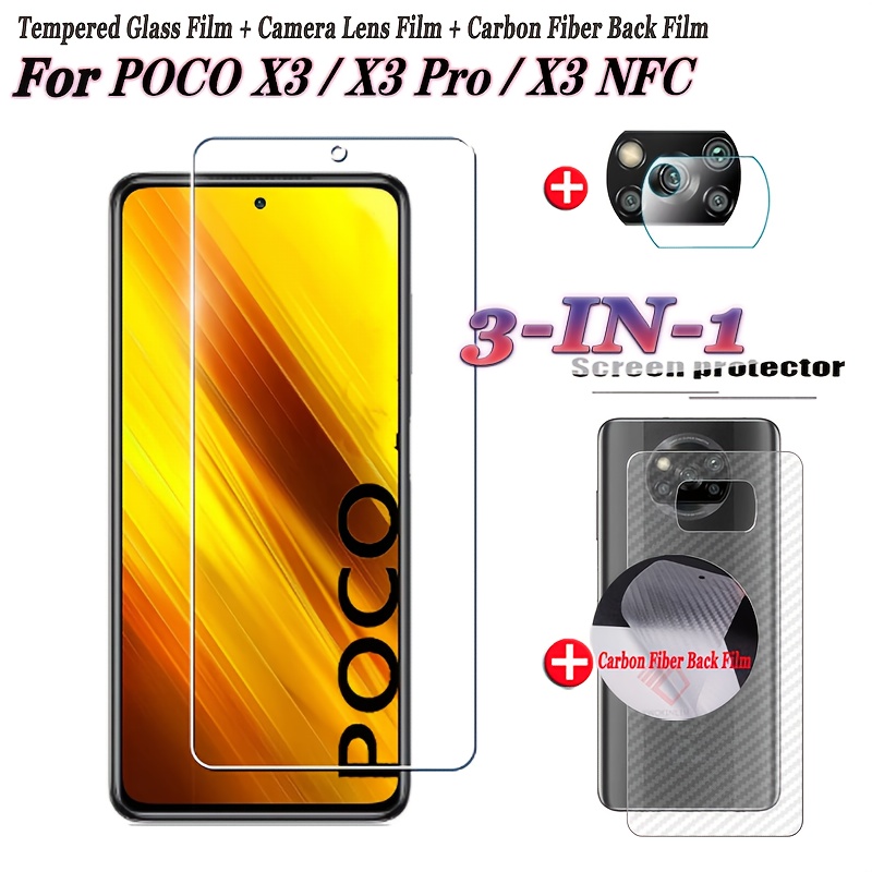Screen Guard Tempered Glass Poco X3 Pro 2-Pack] For Xiaomi Poco X3