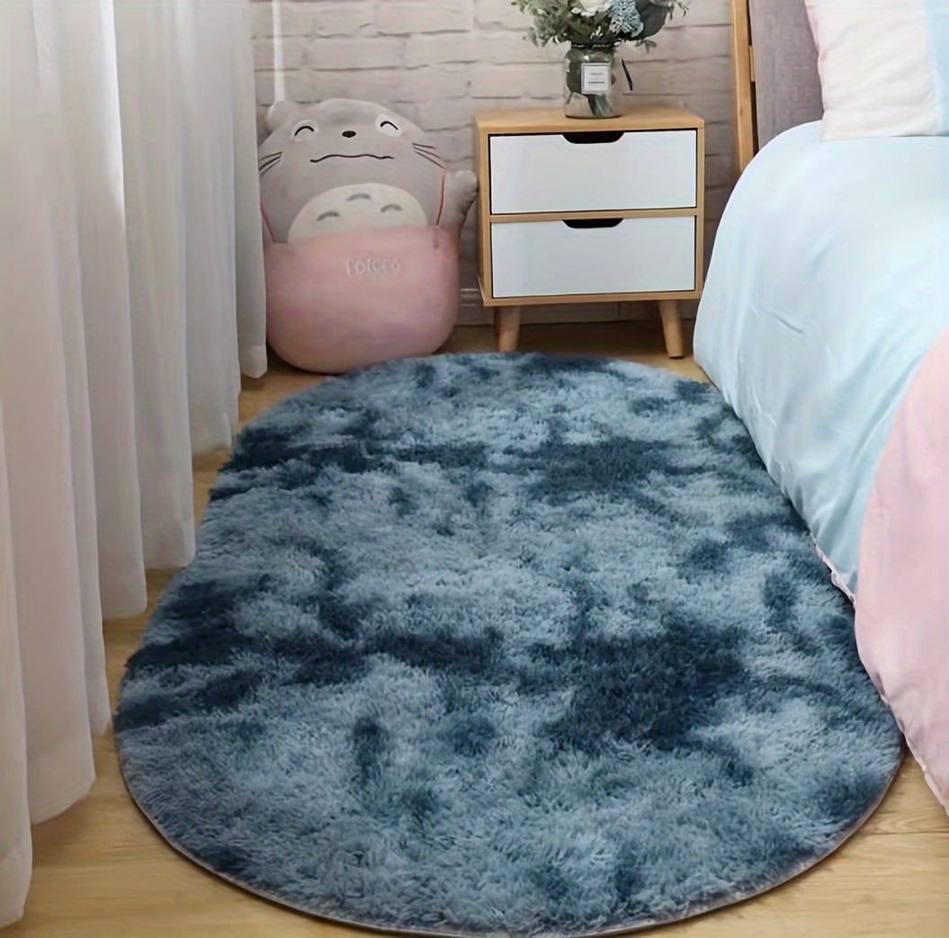 1pc carpet bedroom oval bedside bed front blanket living room sofa coffee table floor mat plush room full of   farmhouse home decor aesthetic room decor art supplies details 2