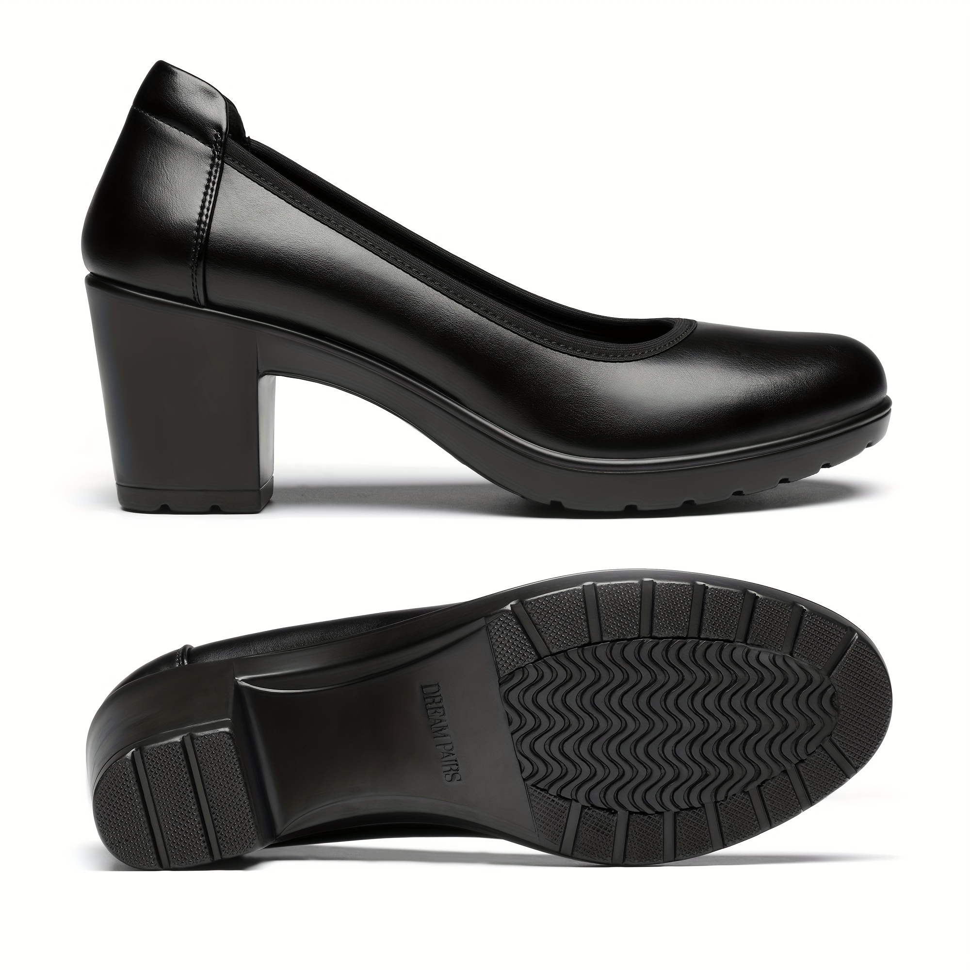 Low-Heel Comfort Queen Shoes - Soft Round Toe