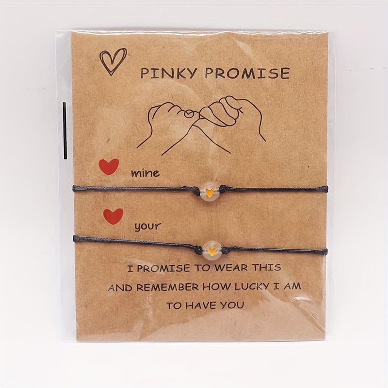Heart Shaped Luminous Beads Bracelet Adjustable Chain 6 Colors