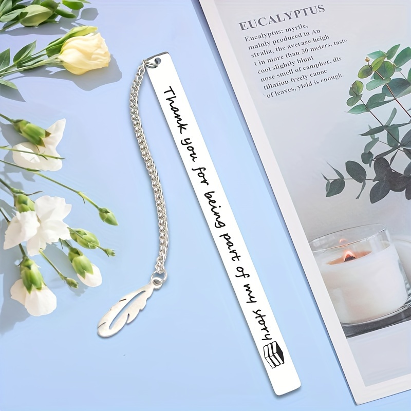 

Stainless Steel Teacher Appreciation Bookmark - Perfect Gift For Readers, Writers, Friends & Colleagues - Ideal For Christmas & Graduation